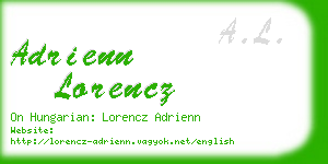 adrienn lorencz business card